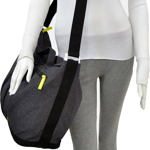 Sherpani Force Gym Yoga Tote Bag Wellness Collection Heather Gray Zip Pocket EUC - Picture 1 of 4